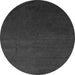 Round Abstract Gray Modern Rug, abs5484gry