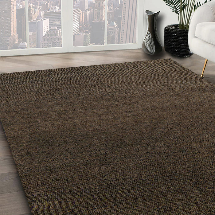 Machine Washable Abstract Black Brown Rug in a Family Room, wshabs5484