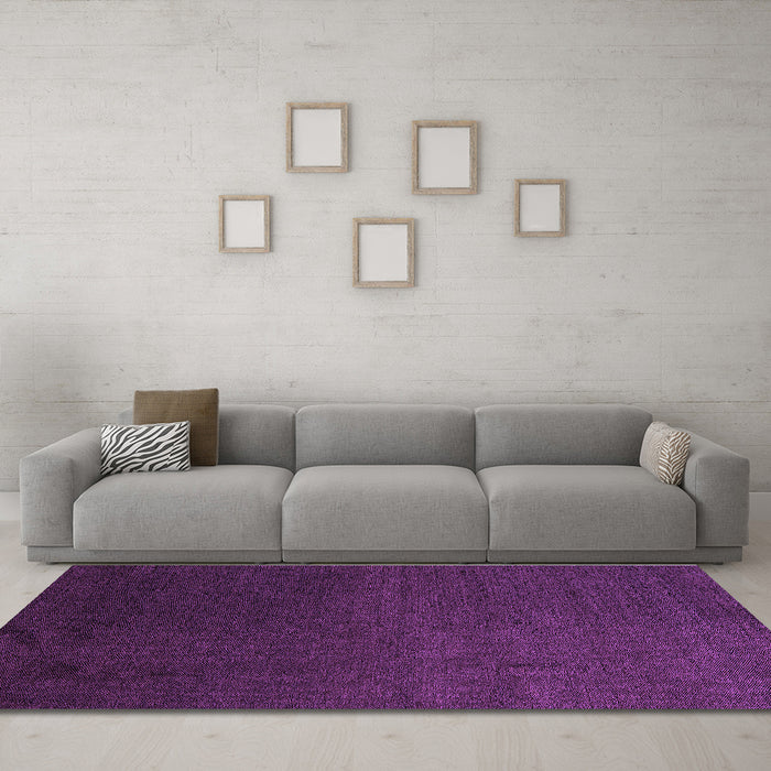 Machine Washable Abstract Purple Modern Area Rugs in a Living Room, wshabs5484pur