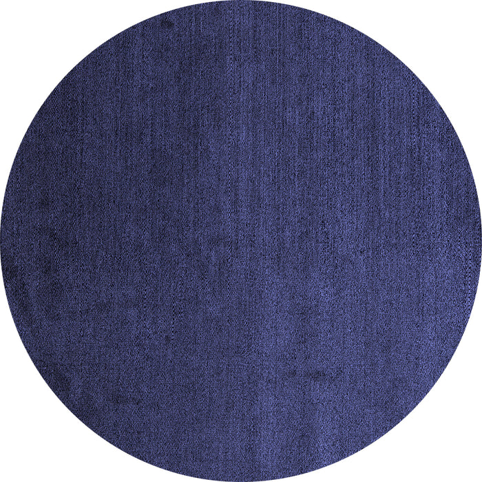 Round Machine Washable Abstract Blue Modern Rug, wshabs5484blu