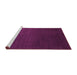 Sideview of Machine Washable Abstract Pink Modern Rug, wshabs5484pnk