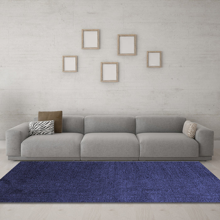 Machine Washable Abstract Blue Modern Rug in a Living Room, wshabs5484blu