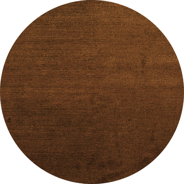 Round Abstract Orange Modern Rug, abs5484org