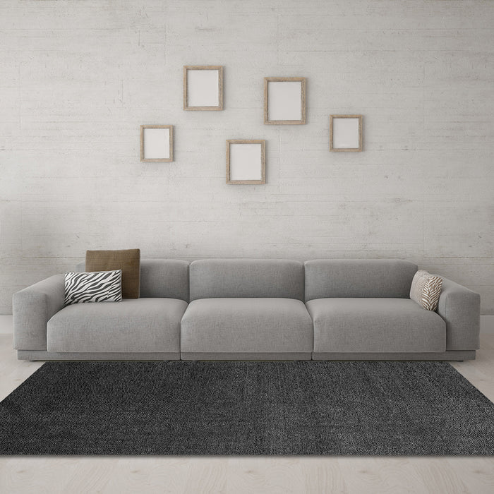 Machine Washable Abstract Gray Modern Rug in a Living Room,, wshabs5484gry