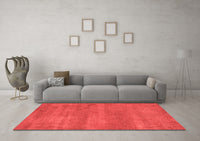 Machine Washable Abstract Red Modern Rug, wshabs5485red