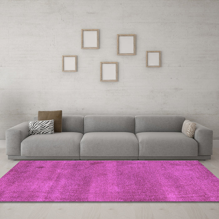 Machine Washable Abstract Purple Modern Area Rugs in a Living Room, wshabs5485pur