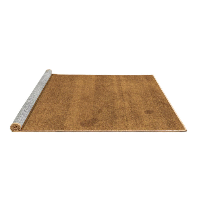 Sideview of Machine Washable Abstract Brown Modern Rug, wshabs5485brn