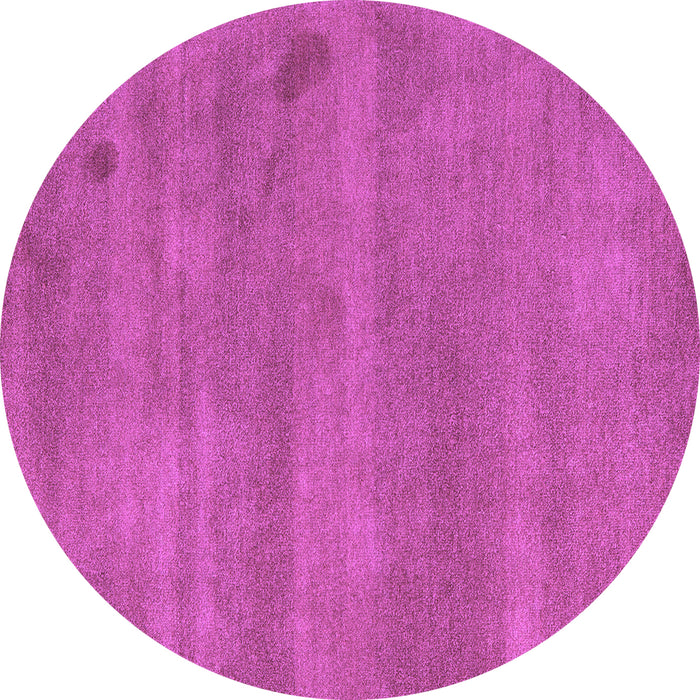 Round Machine Washable Abstract Purple Modern Area Rugs, wshabs5485pur