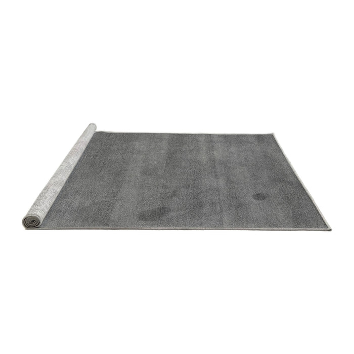 Sideview of Machine Washable Abstract Gray Modern Rug, wshabs5485gry