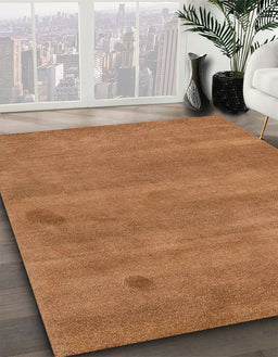 Machine Washable Abstract Orange Rug in a Family Room, wshabs5485
