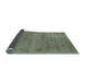 Sideview of Abstract Light Blue Modern Rug, abs5485lblu
