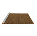 Sideview of Machine Washable Abstract Brown Modern Rug, wshabs5486brn