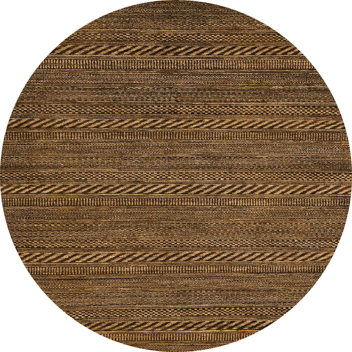 Round Abstract Red Modern Rug, abs5486