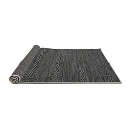 Sideview of Abstract Gray Modern Rug, abs5486gry
