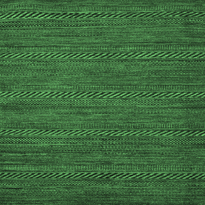 Square Abstract Emerald Green Modern Rug, abs5486emgrn