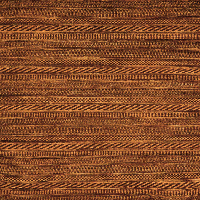 Square Machine Washable Abstract Orange Modern Area Rugs, wshabs5486org