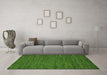 Machine Washable Abstract Green Modern Area Rugs in a Living Room,, wshabs5486grn