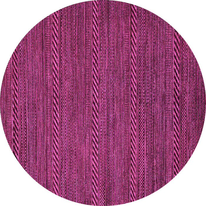 Round Abstract Pink Modern Rug, abs5486pnk