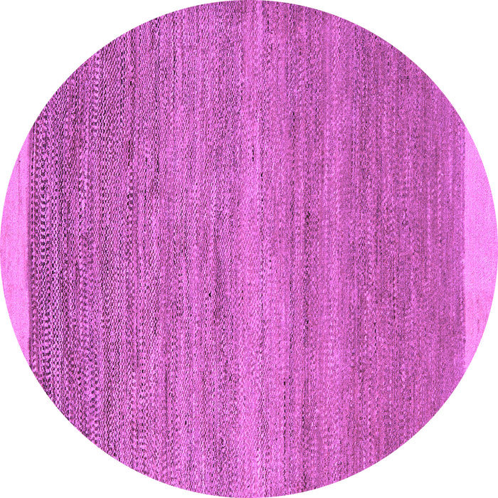 Round Abstract Purple Modern Rug, abs5487pur