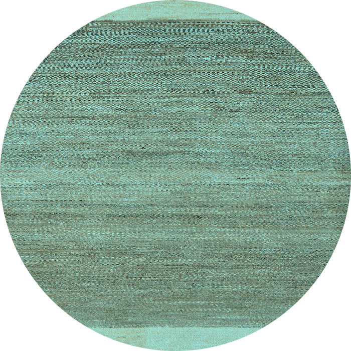 Round Machine Washable Abstract Light Blue Modern Rug, wshabs5487lblu