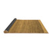 Sideview of Abstract Brown Modern Rug, abs5487brn