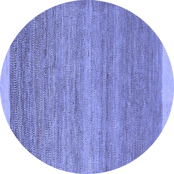Round Machine Washable Abstract Blue Modern Rug, wshabs5487blu