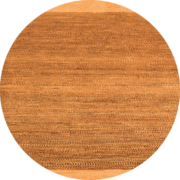 Round Abstract Orange Modern Rug, abs5487org