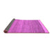 Sideview of Abstract Purple Modern Rug, abs5487pur