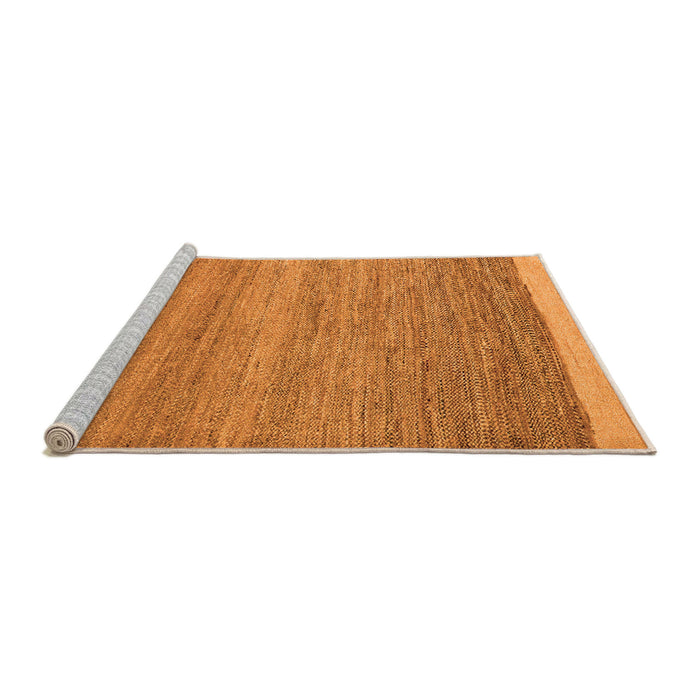 Sideview of Machine Washable Abstract Orange Modern Area Rugs, wshabs5487org