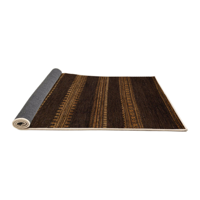Sideview of Abstract Sangria Brown Modern Rug, abs5488