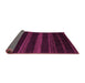 Sideview of Abstract Pink Modern Rug, abs5488pnk