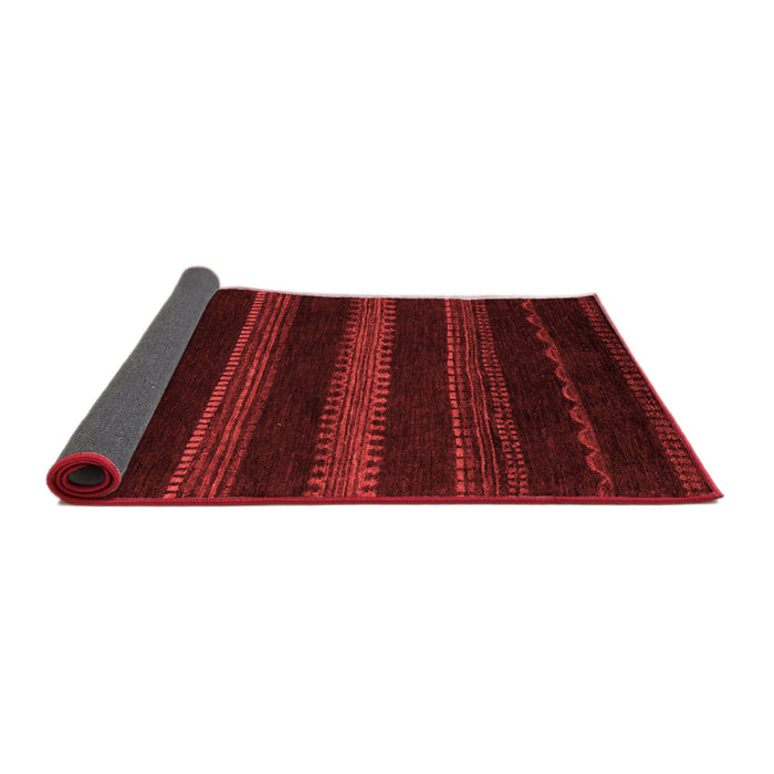 Abstract Red Modern Area Rugs