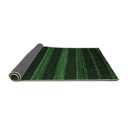 Sideview of Abstract Emerald Green Modern Rug, abs5488emgrn