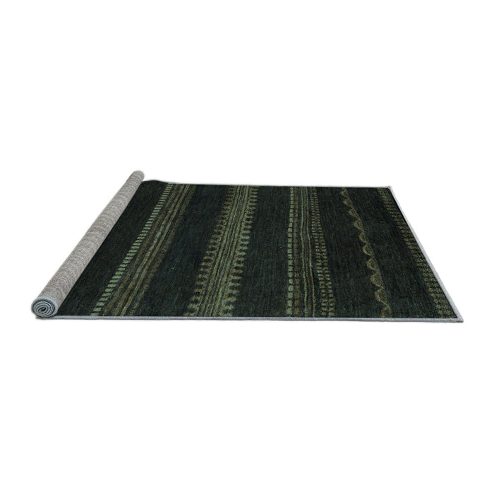 Sideview of Machine Washable Abstract Light Blue Modern Rug, wshabs5488lblu