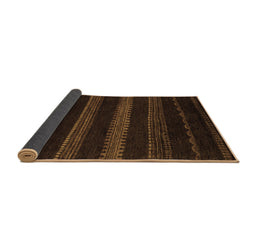 Sideview of Abstract Brown Modern Rug, abs5488brn