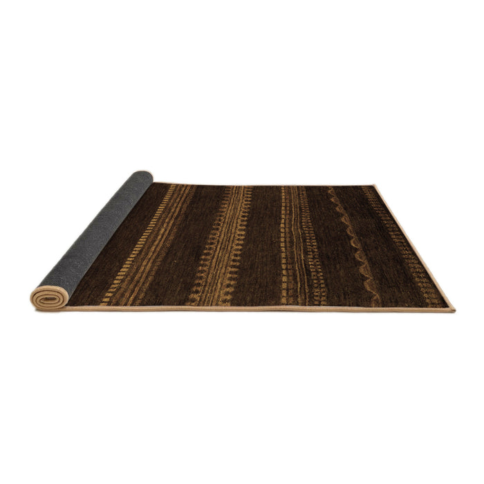 Sideview of Abstract Brown Modern Rug, abs5488brn
