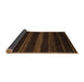 Sideview of Abstract Brown Modern Rug, abs5488brn