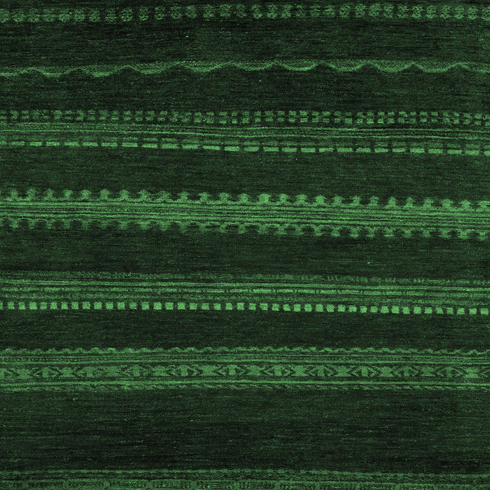 Square Machine Washable Abstract Emerald Green Modern Area Rugs, wshabs5488emgrn