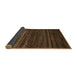 Sideview of Abstract Sienna Brown Modern Rug, abs5489