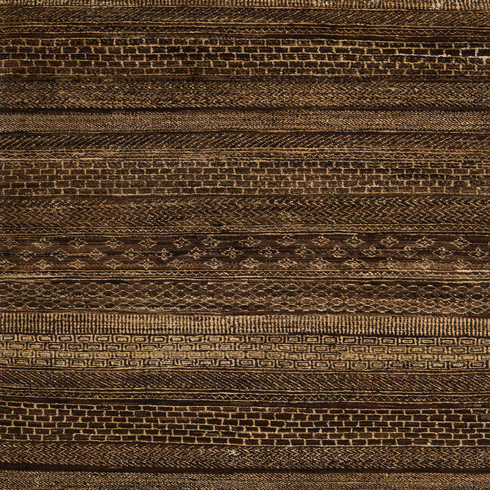 Square Abstract Sienna Brown Modern Rug, abs5489