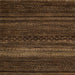 Square Abstract Sienna Brown Modern Rug, abs5489