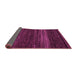 Sideview of Abstract Pink Modern Rug, abs5489pnk