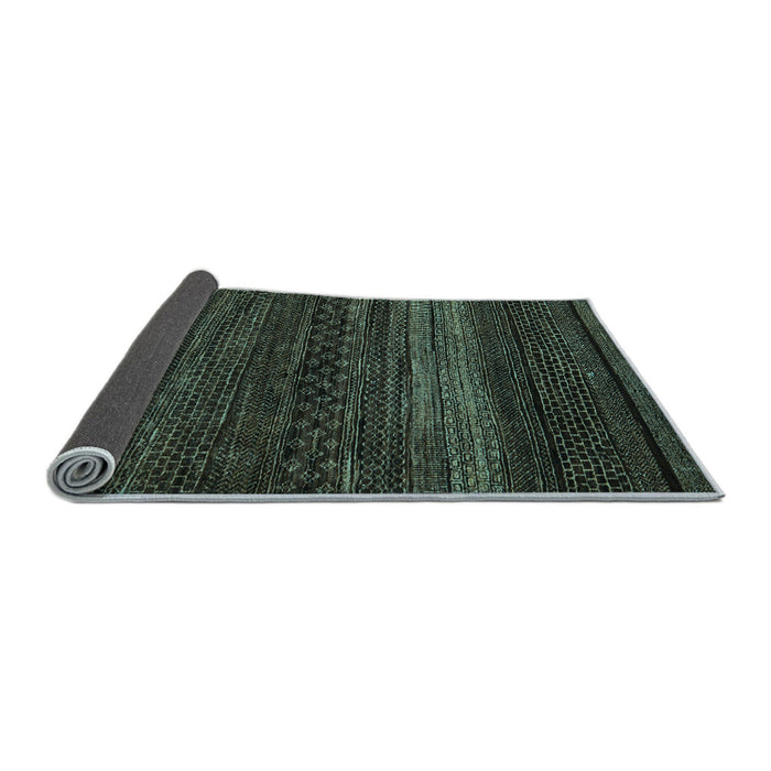 Sideview of Abstract Light Blue Modern Rug, abs5489lblu