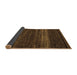 Sideview of Abstract Brown Modern Rug, abs5489brn