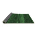 Sideview of Abstract Emerald Green Modern Rug, abs5489emgrn