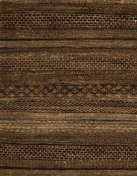 Machine Washable Abstract Sienna Brown Rug, wshabs5489