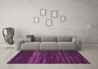 Machine Washable Abstract Purple Modern Rug, wshabs5489pur