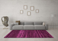 Machine Washable Abstract Pink Modern Rug, wshabs5489pnk