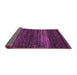 Sideview of Abstract Purple Modern Rug, abs5489pur