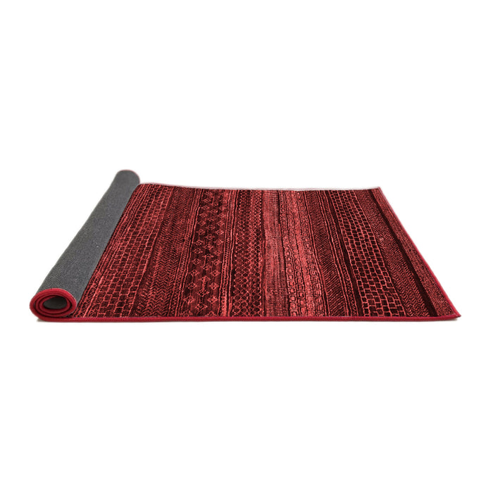 Abstract Red Modern Area Rugs